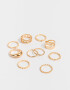 Sets Anillos De metal Set De Anillos Essential - Dorado