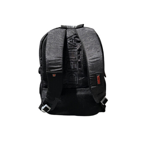 Mochila Delta 15" Brillosa con útiles Negro