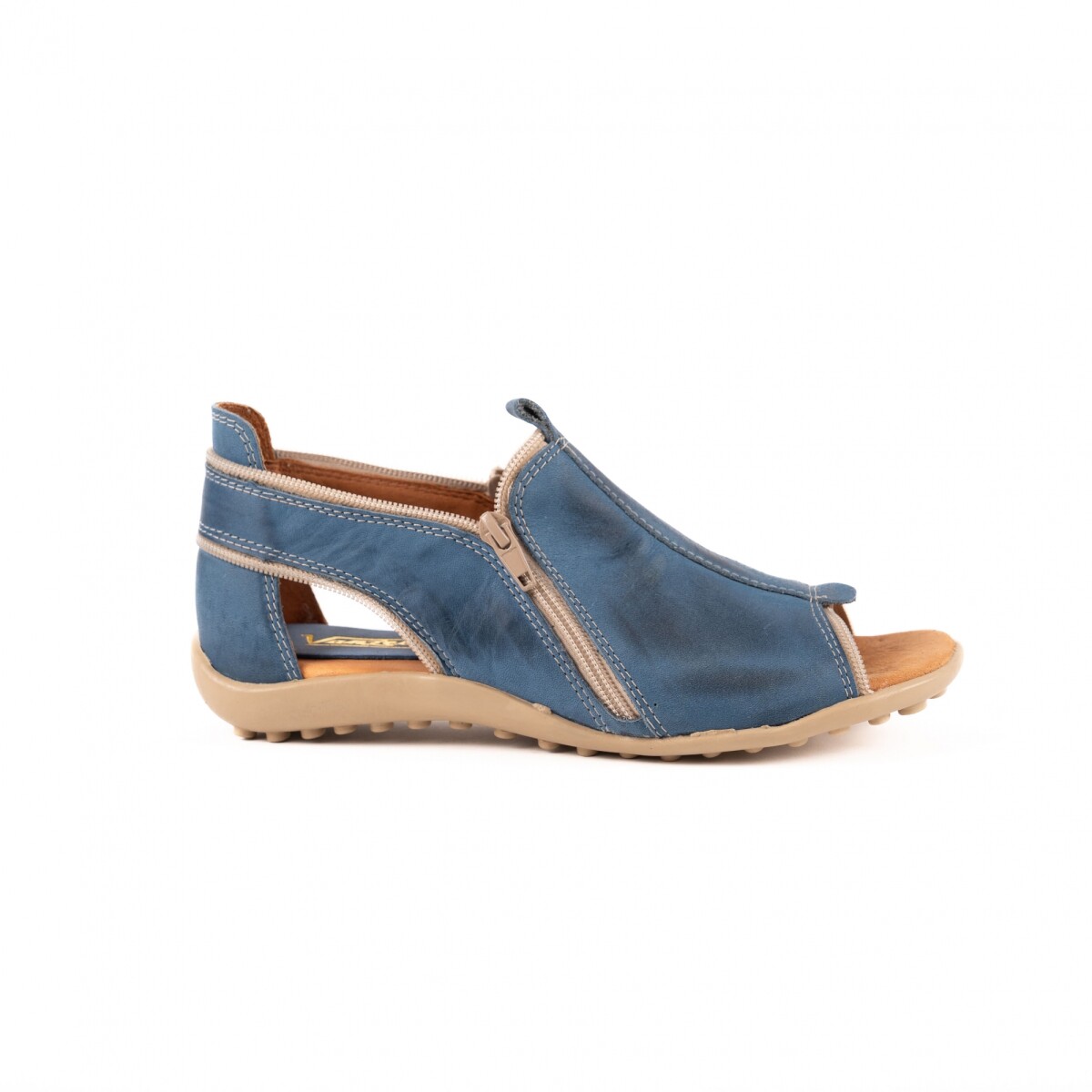 Sandalia Zipper - Azul 