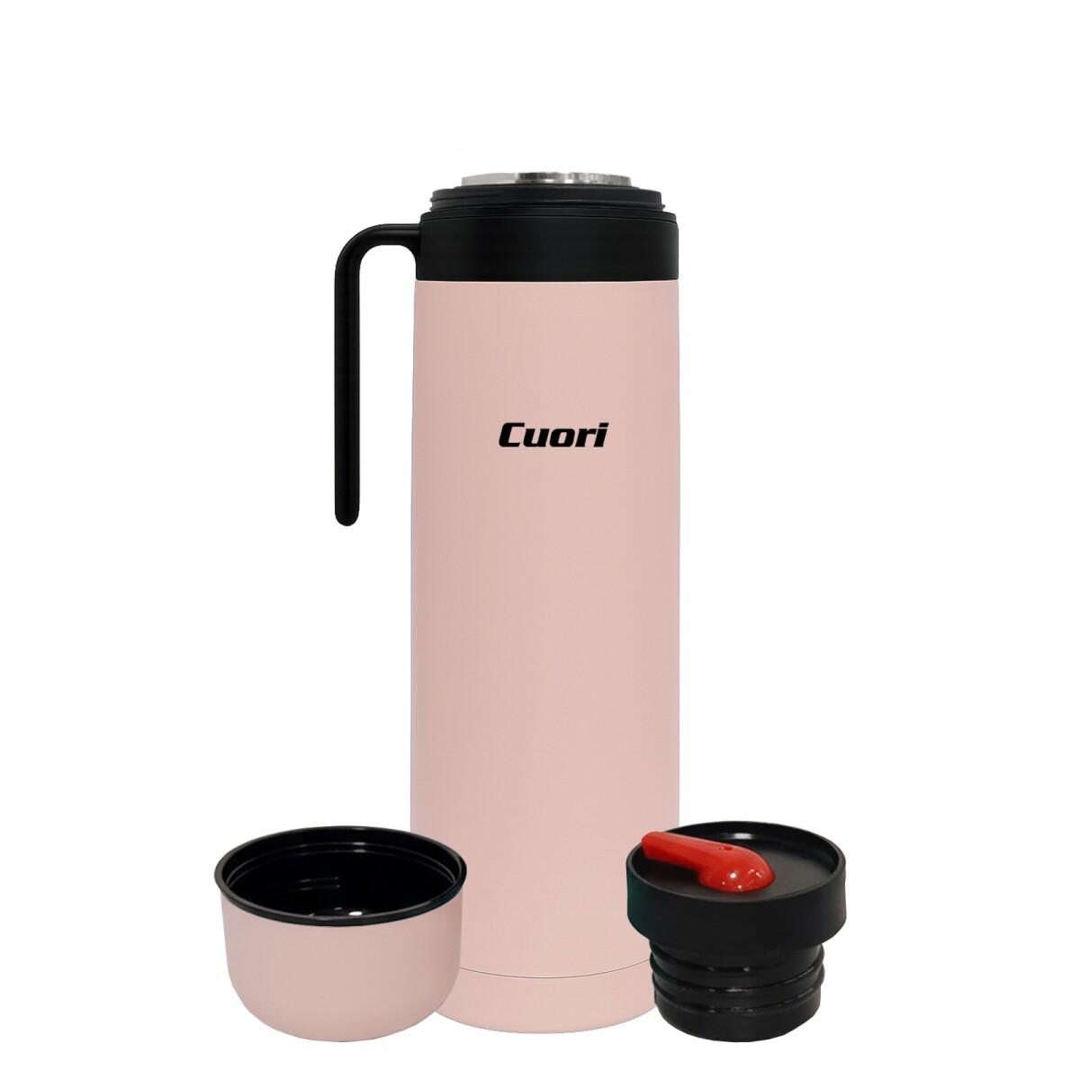 TERMO COURI RECUBIERTO 1 LITRO COLOR ROSA 