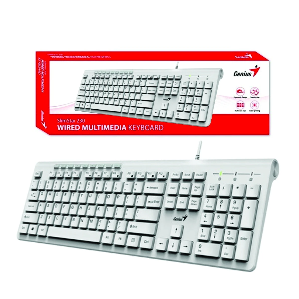 Teclado Genius Slimstar 230 