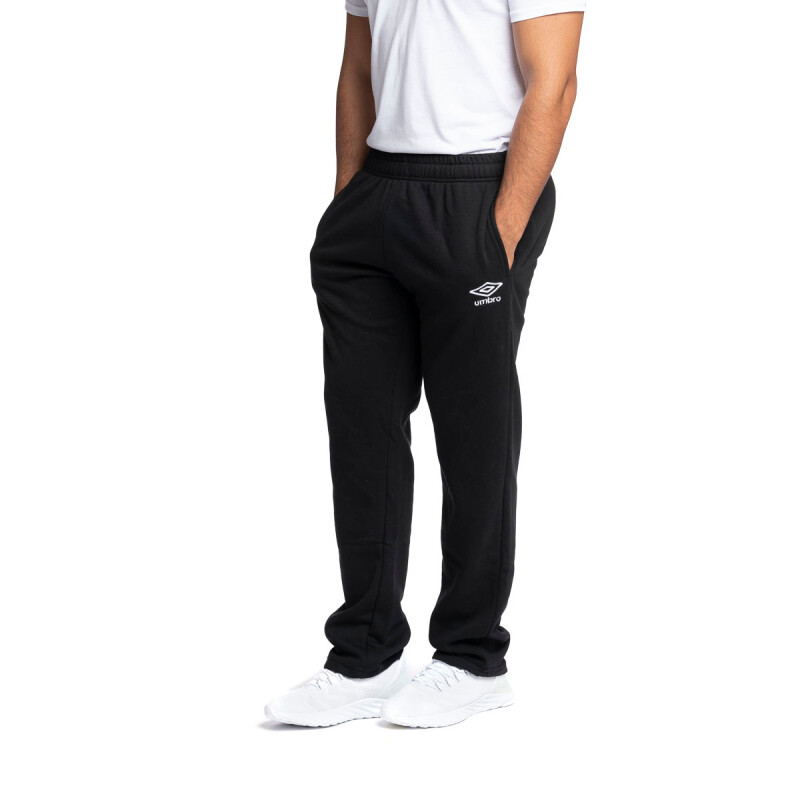 Pantalón Largo Recto Felpa AD de Hombre Negro