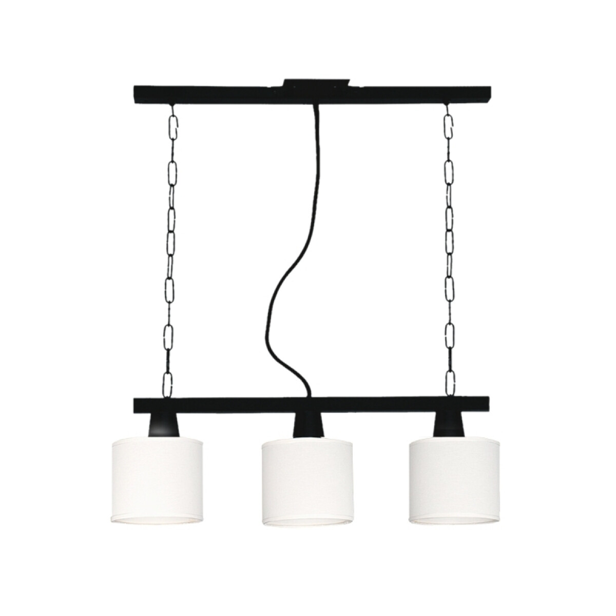 Lámpara colgante negro de metal con pantalla Ø15cm - JU0356 