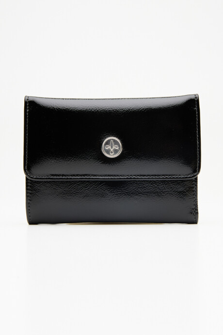 Billetera Belu Negro charol