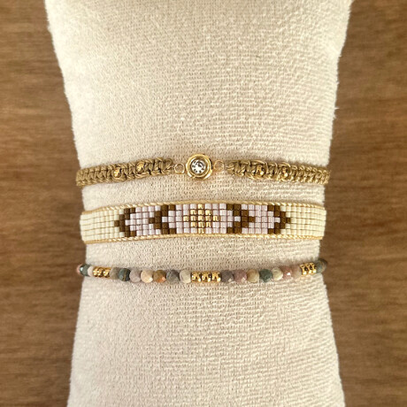 Set BEIGE de 3 pulseras Set BEIGE de 3 pulseras
