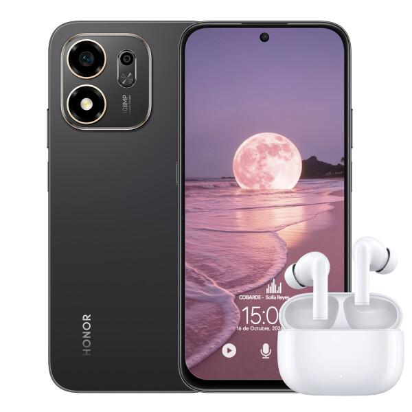 Honor 600 Elite 24(8+16)gb 256 Gb 5g + Auricular Earbuds X7 Lite NEGRO