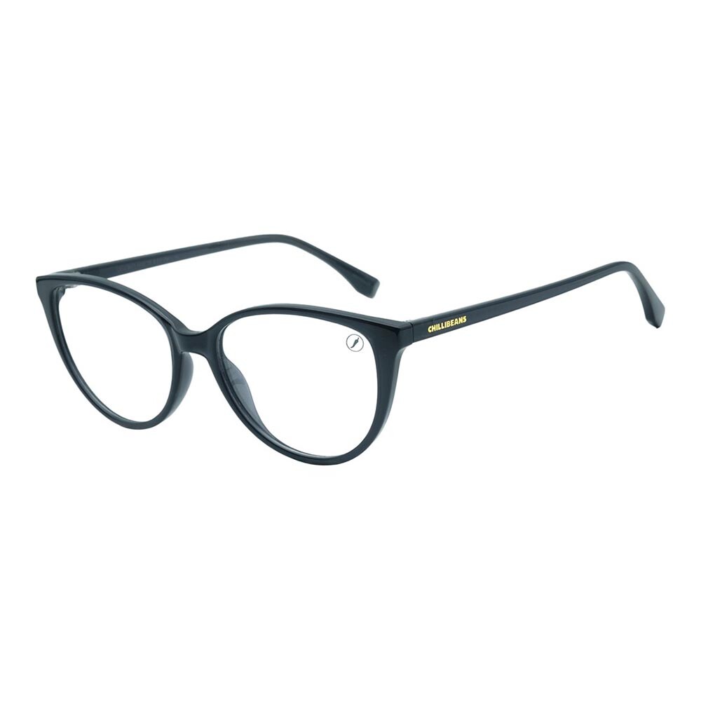 Lentes De Vista Tr90 Chilli Beans Cat Negro/Negro