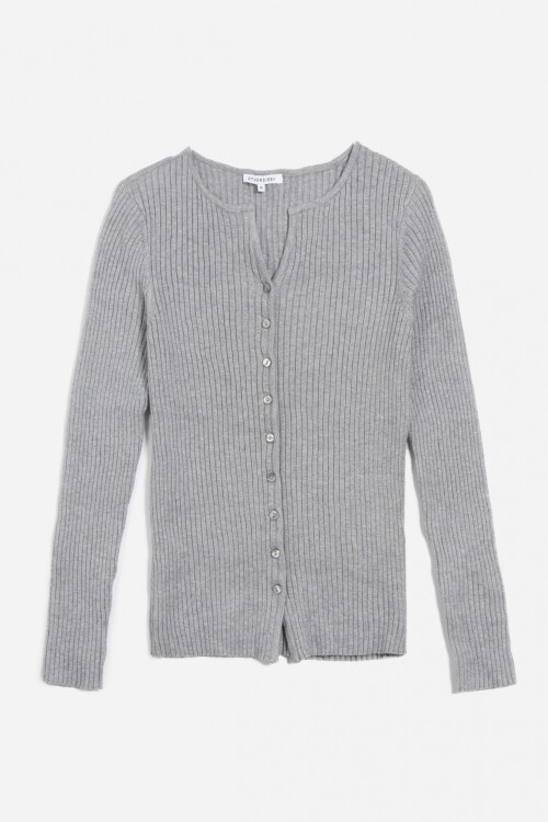 Cardigan clásico GRIS