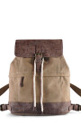 MOCHILA BOHO TABACO Y KAKI