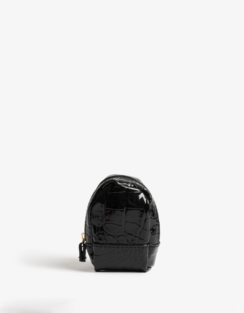 Llavero Cuero/PU Llavero De Pu En Mochilita - Negro