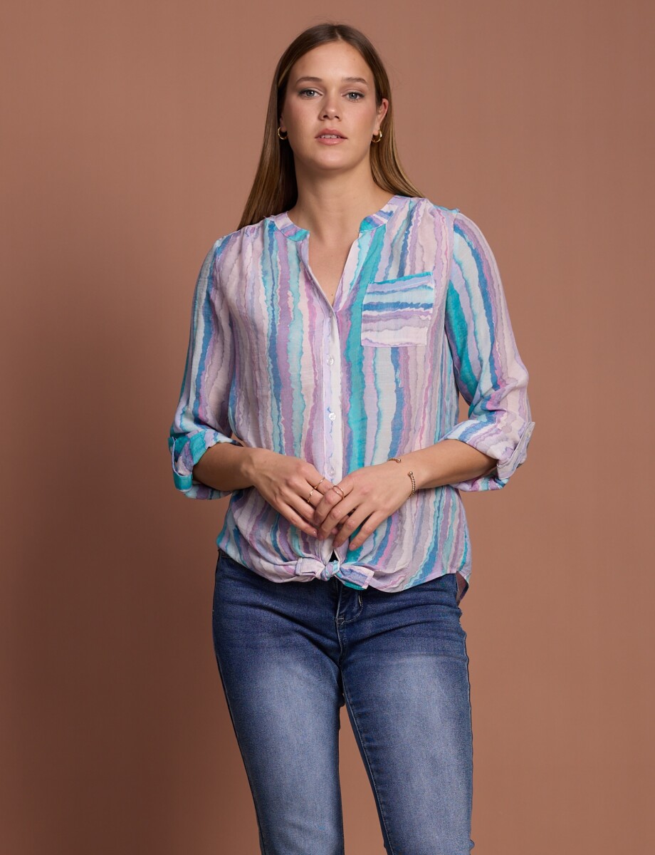Blusa Spring - Lavanda/multi 