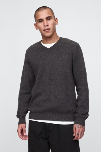 Buzo Cashsoft Cuello V Hombre Ha33789arnd Grey Marl