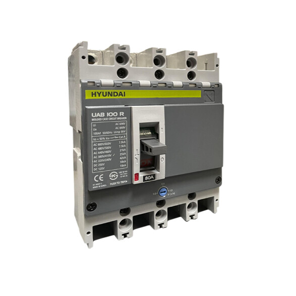 Llave industrial caja moldeada reg. 4P 64-80A 25kA HY4158