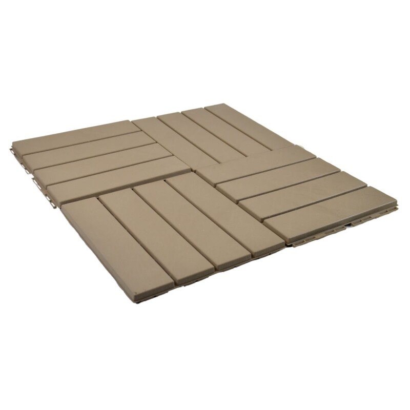 Piso deck encastrable 9 Unidades MARRON CLARO