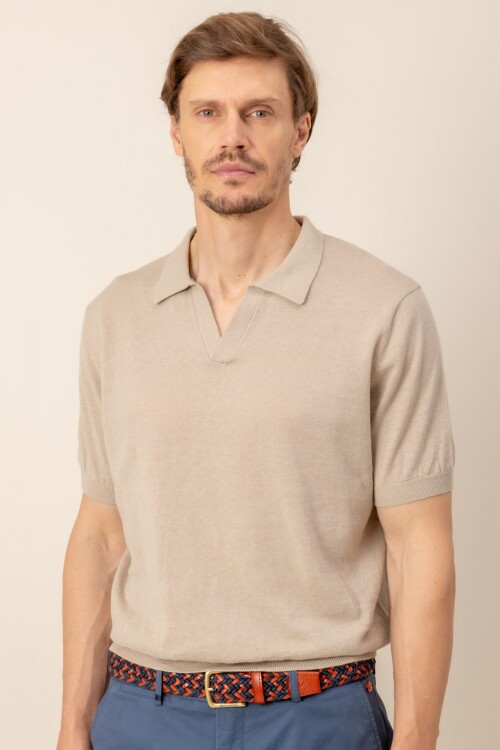 Remera lino Tom Cemento