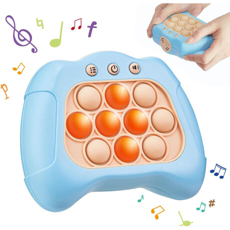 Pop It Consola Electrónica Sensorial Con Luz Y Sonido Celeste