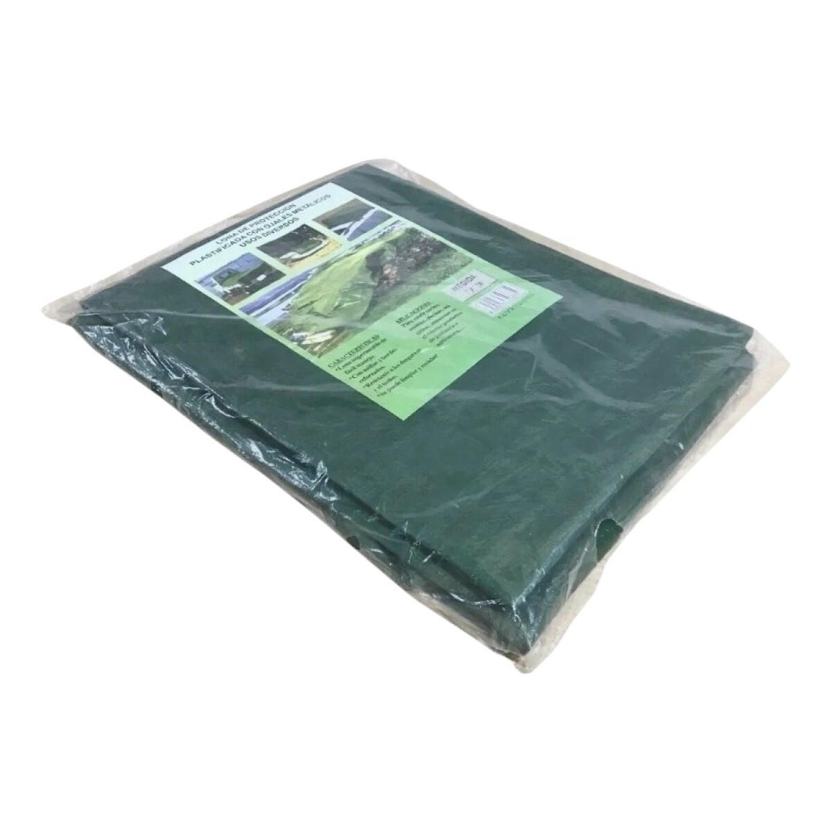 Lona Impermeable 3x4 m con Ojales - Verde 