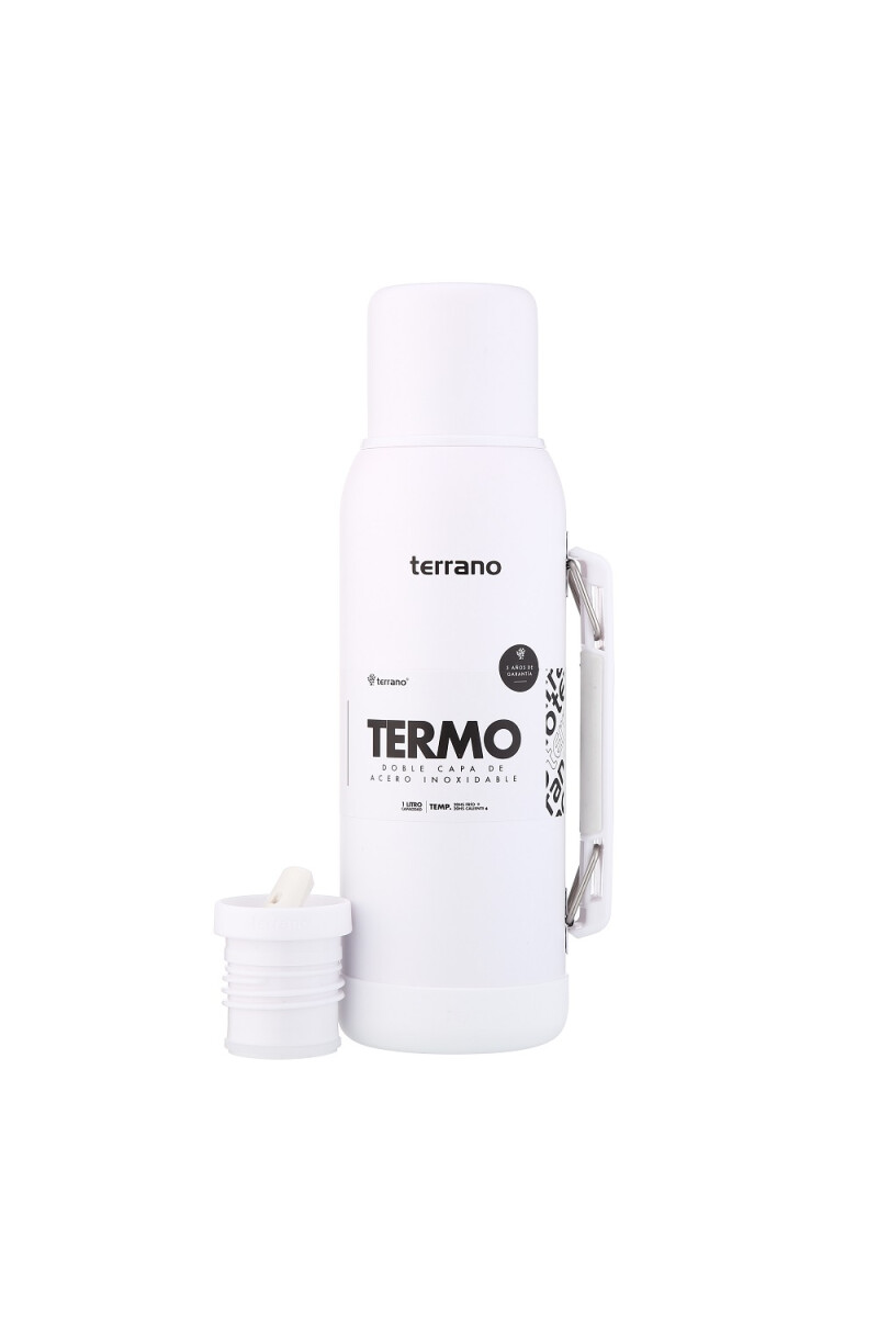 TERMO TERRANO NEW 1LT CON MANIJA PREMIUN BLANCO