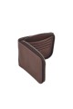 Billetera de Cuero Genuino con Cierre Perimetral Marrón