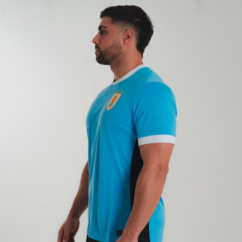 Remera Oficial Uruguay de Hombre Azul