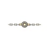 Pulsera Flor-Plata y Oro-Sin Piedra-PU5011 sinpiedra