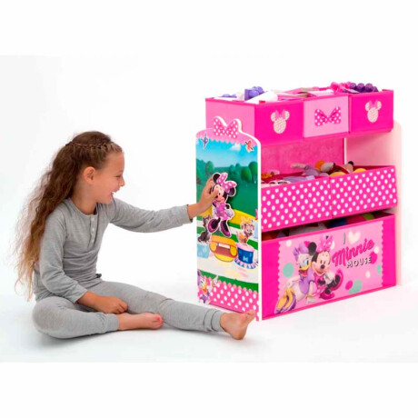Organizador de Juguetes 6 Contenedores Diseño Minnie Mouse