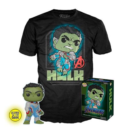 Pop (Glows in the Dark) & Tees Avengers Endgame Hulk Talle M xl