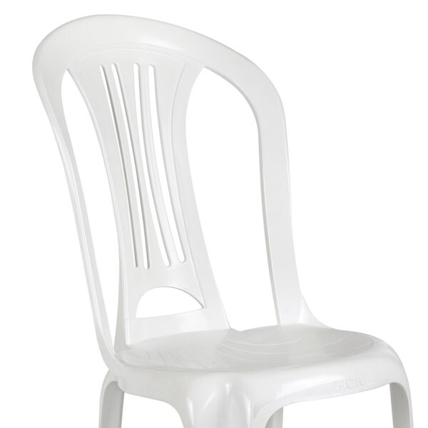 SILLA BISTRÓ SIN APOYA BRAZOS MOR BLANCA BLANCO