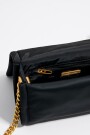 Bolso bandolera solapa mini Negro