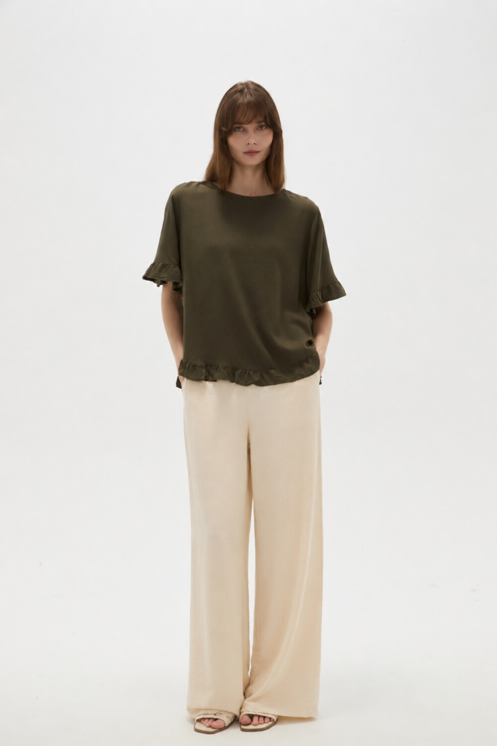 Blusa Abbas Verde Oliva Oscuro