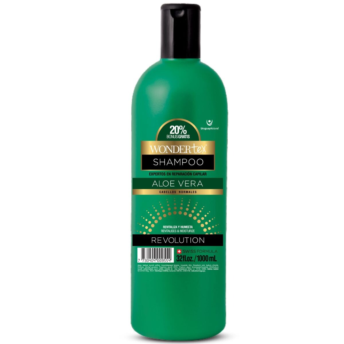 Shampoo WonderTex Alóe Vera 1 LT 