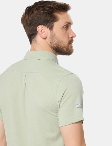 CAMISA LISA EN PIQUE Verde