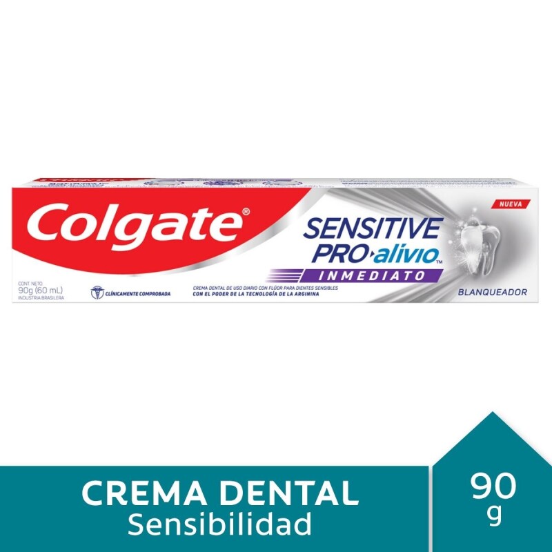 Pasta Dental Colgate Sensitive Pro Alivio Inmediato Whitening 90 GR Pasta Dental Colgate Sensitive Pro Alivio Inmediato Whitening 90 GR