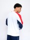 BUZO CREW Nacional Hombre Blanco, Azul Marino, Rojo