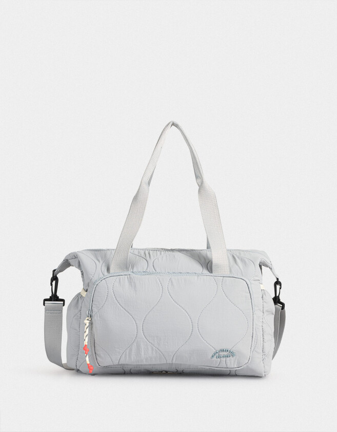 Bolsos Puffy Bolso Deportivo Acolchado - Azul Celeste