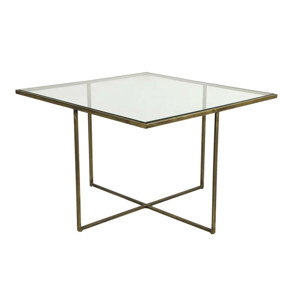 MESA AUXILIAR VIDRIO GRIS STRASBURG 779206 BRONCE