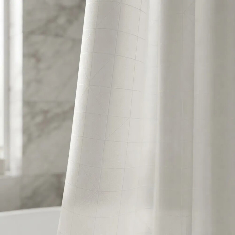 Cortina peva baño líneas 180 x 180cm +12 ganchos Cortina peva baño líneas 180 x 180cm +12 ganchos