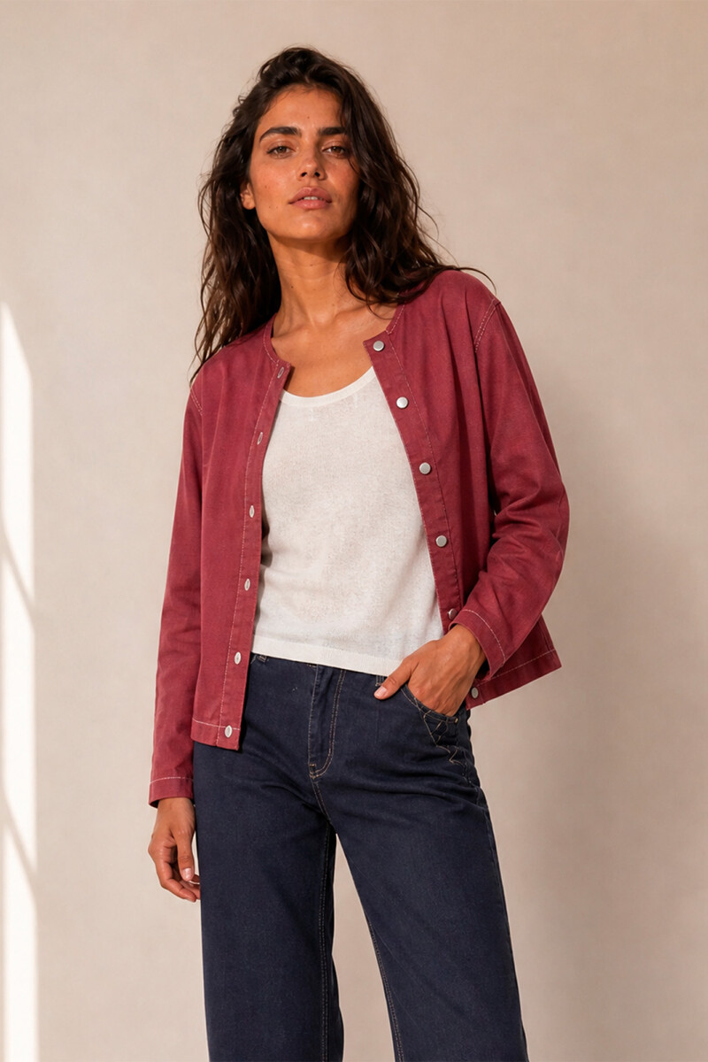 CHAQUETA LINO ROJO