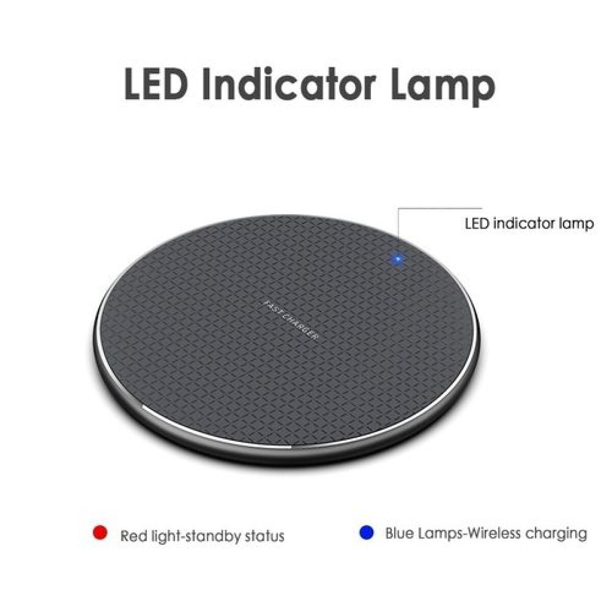 Cargador Inalámbrico Qi Base de Carga Rápida Universal 