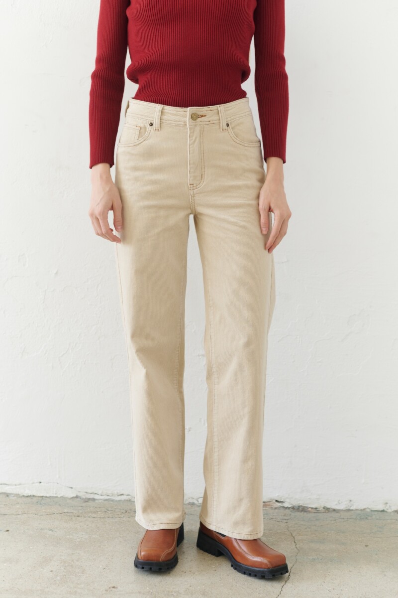 PANTALON PANA NATURAL