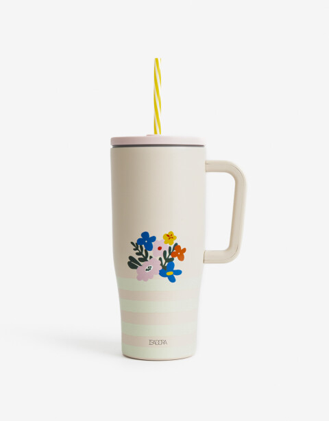 Artículos cocina Vasos Vaso Metálico Diseño Floral - Combinacion Multicolor