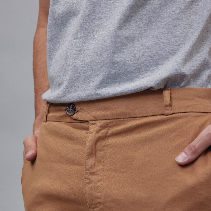 Pantalón de gabardina sport Camel