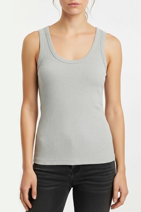 Musculosa Rebecca Gris
