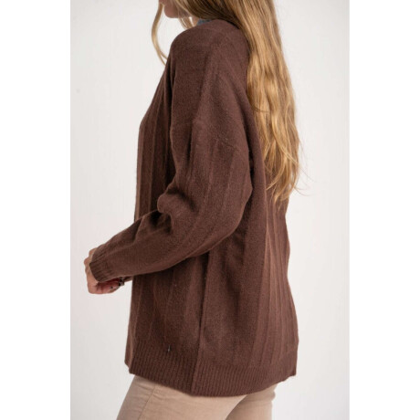 Cardigan Texturado Chocolate