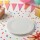 Plato 18 cm. diametro paquete x 10 BLANCO