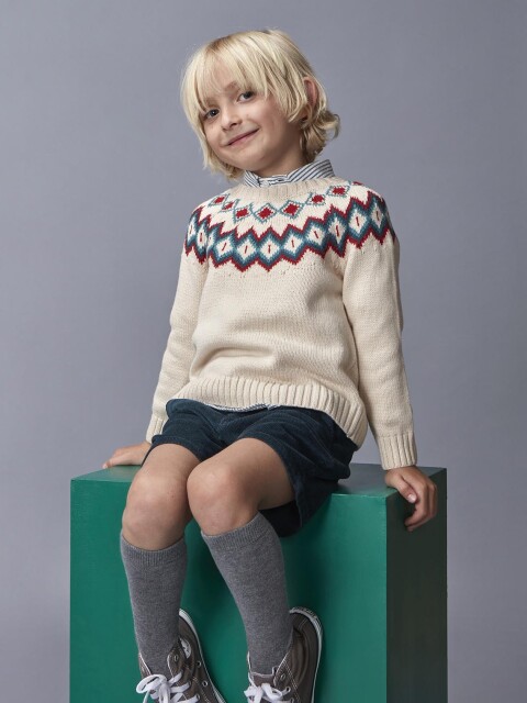 Jersey Con Greca Piedra