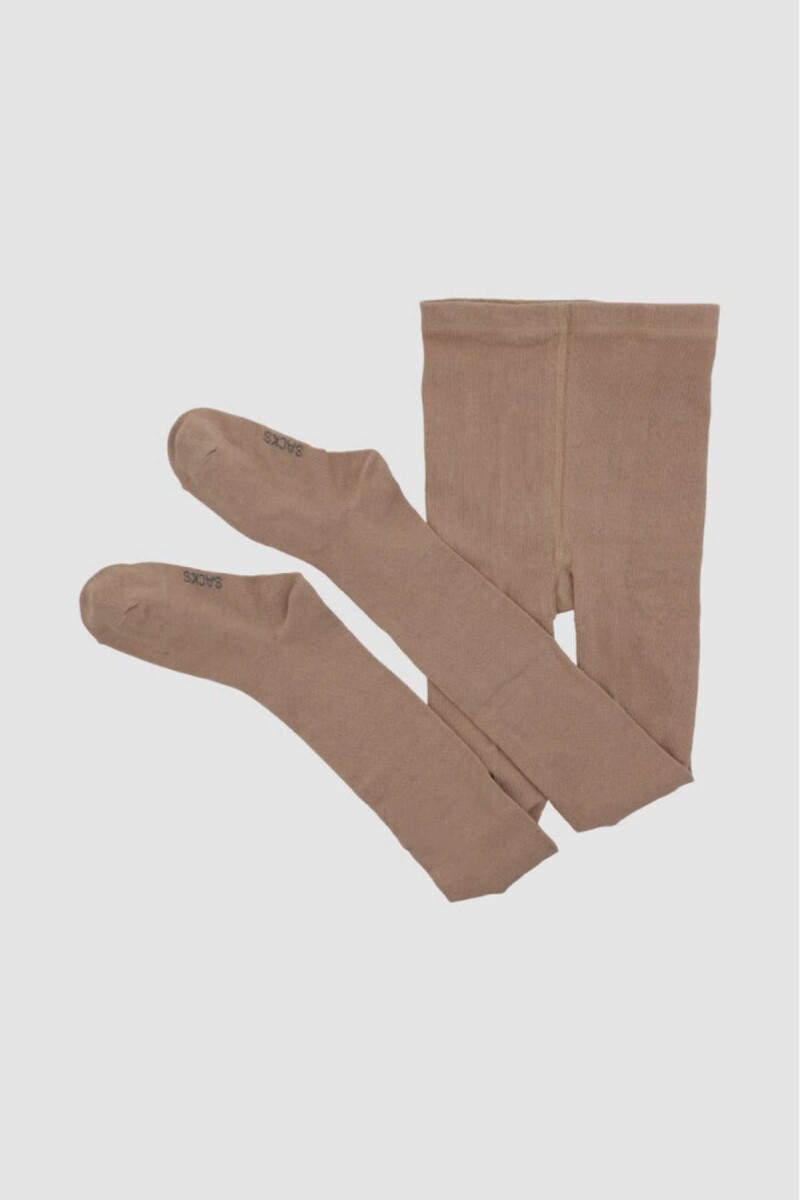 Cancan kids de algodón liso - Beige 