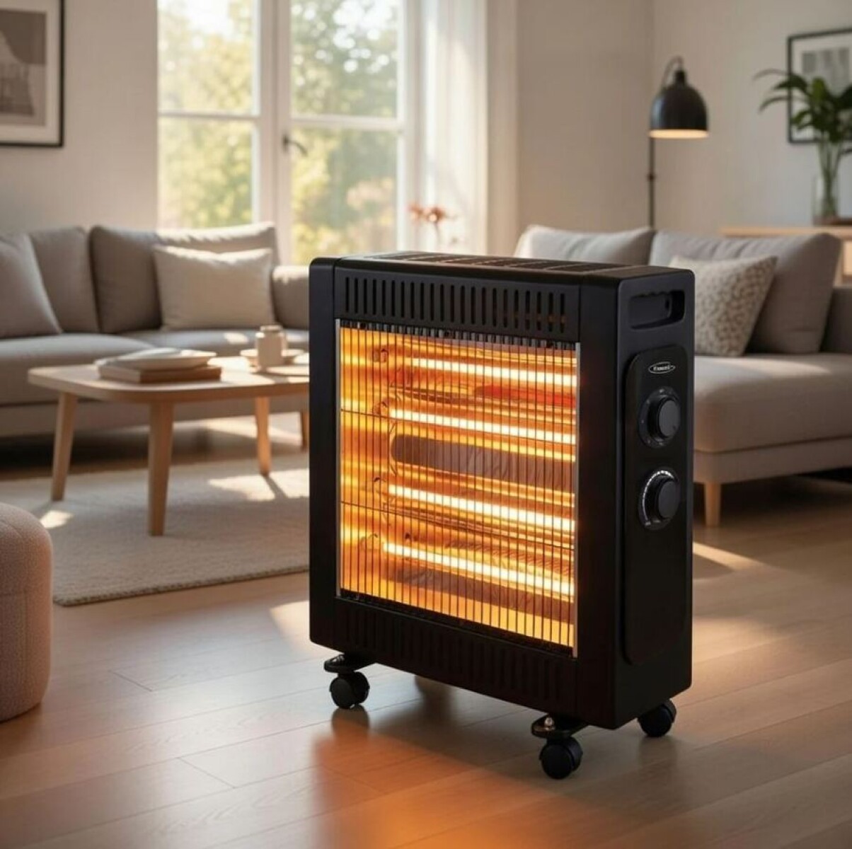 Estufa Calefactor de 4 Cuarzo Turbo Eléctrica Kassel KSQZT4 