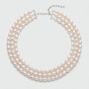 Collar Triple Rio de MOON con perlas de rio y broche de plata 925 Collar Triple Rio de MOON con perlas de rio y broche de plata 925