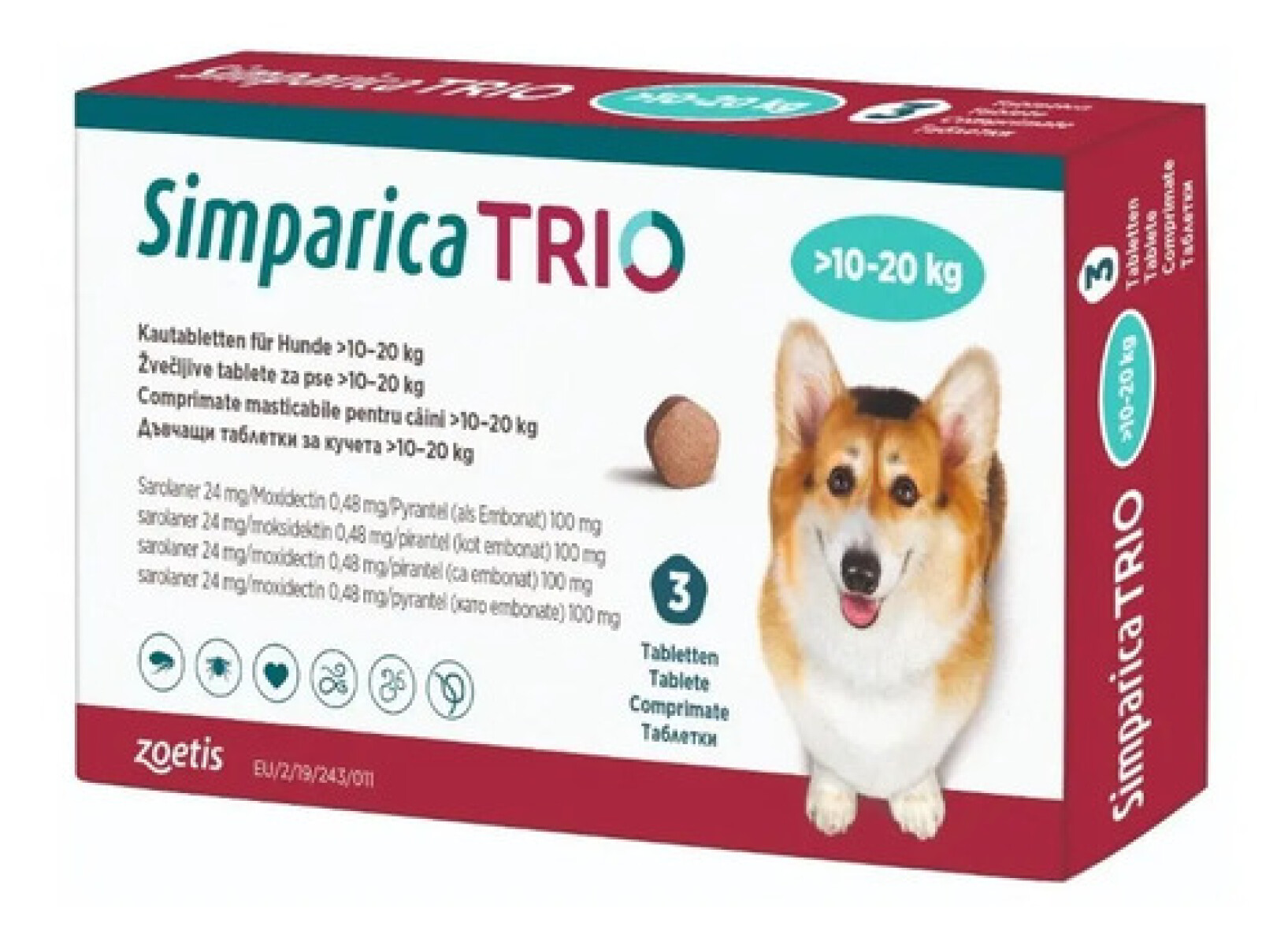 Simp. Trio blue 10.1 - 20 kg x 1 comp. - Simp. Trio Blue 10.1 - 20 Kg X 1 Comp. 